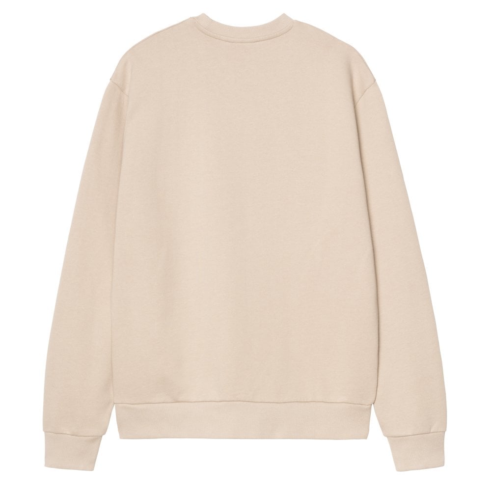 Script Embroidery Sweatshirt - Fleur/White