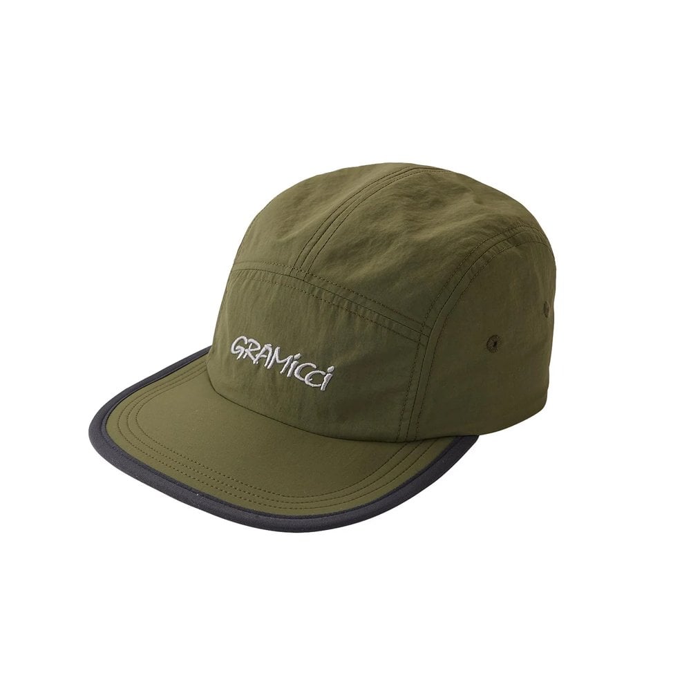 Nylon 5 Panel Cap - Olive/Black