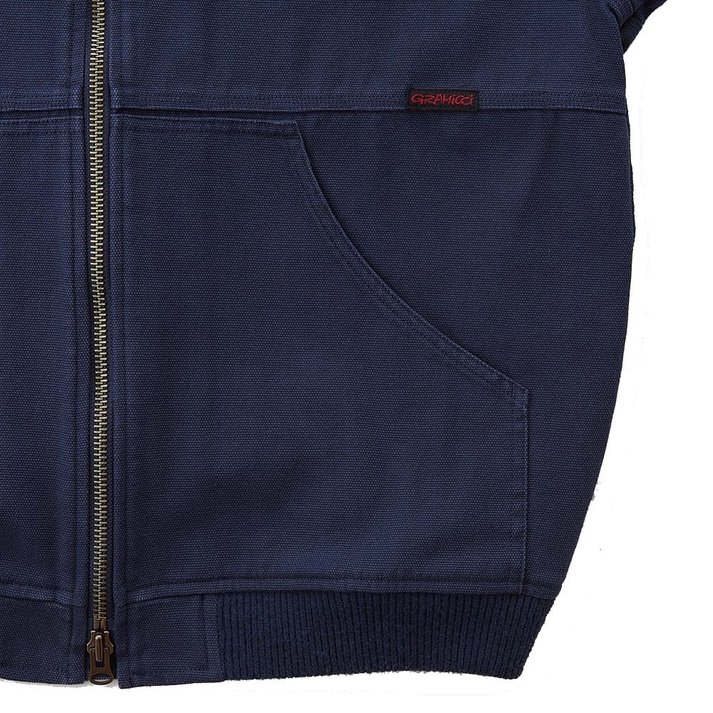 El Cap Canvas Hooded Jacket - Navy