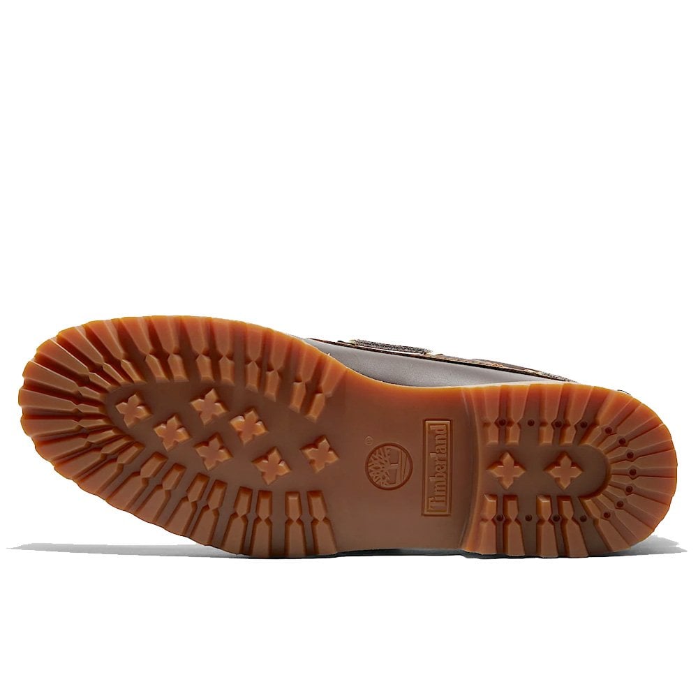 Authentic 3-Eye Lug Handsewn Boat Shoe - Brown