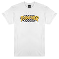 Checkered Oval T-Shirt - White