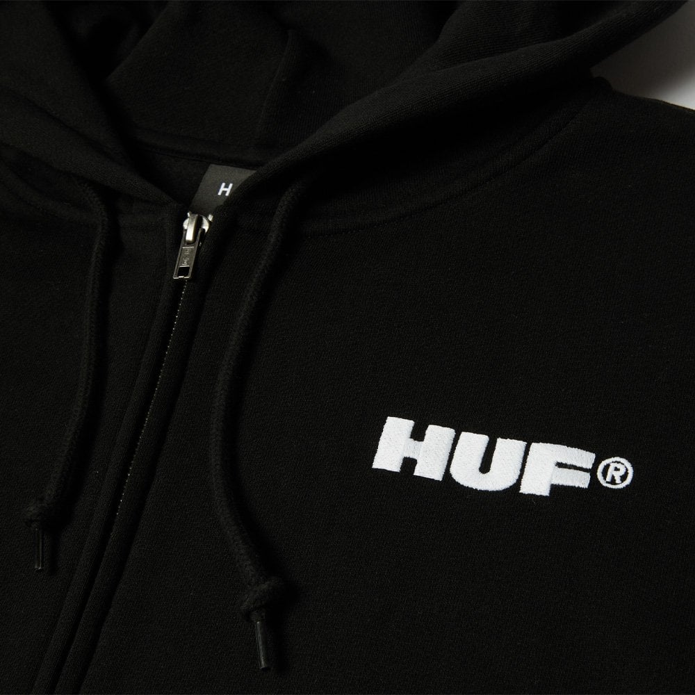 All Caps Full-Zip Hoodie - Black