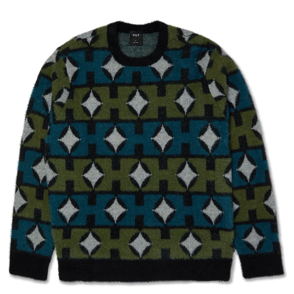Space Age Crewneck Sweater - Pine