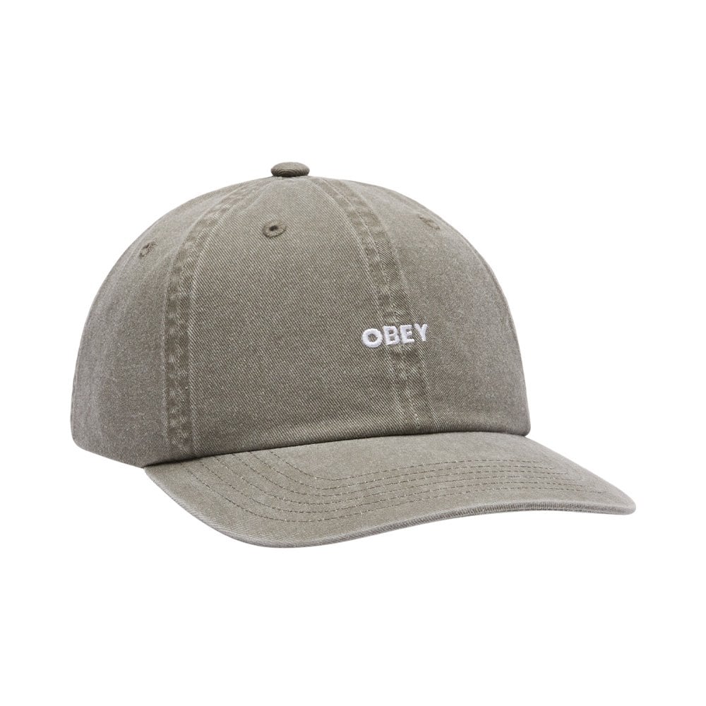 Pigment Bold 6 Panel Strapback - Olive