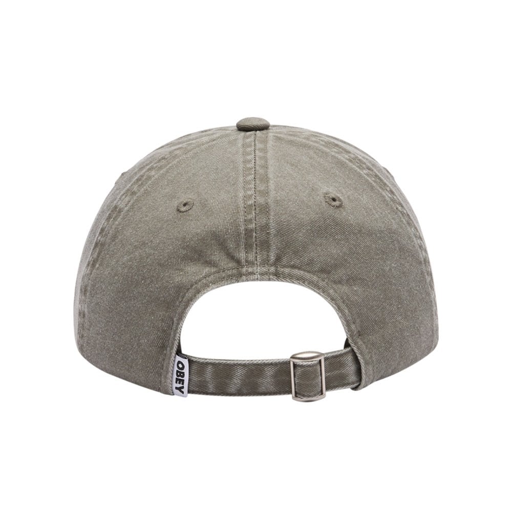 Pigment Bold 6 Panel Strapback - Olive