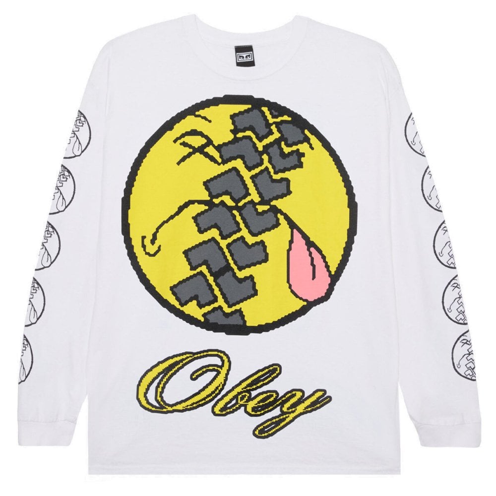 Smile Tire Vintage Long Sleeve T-Shirt - White