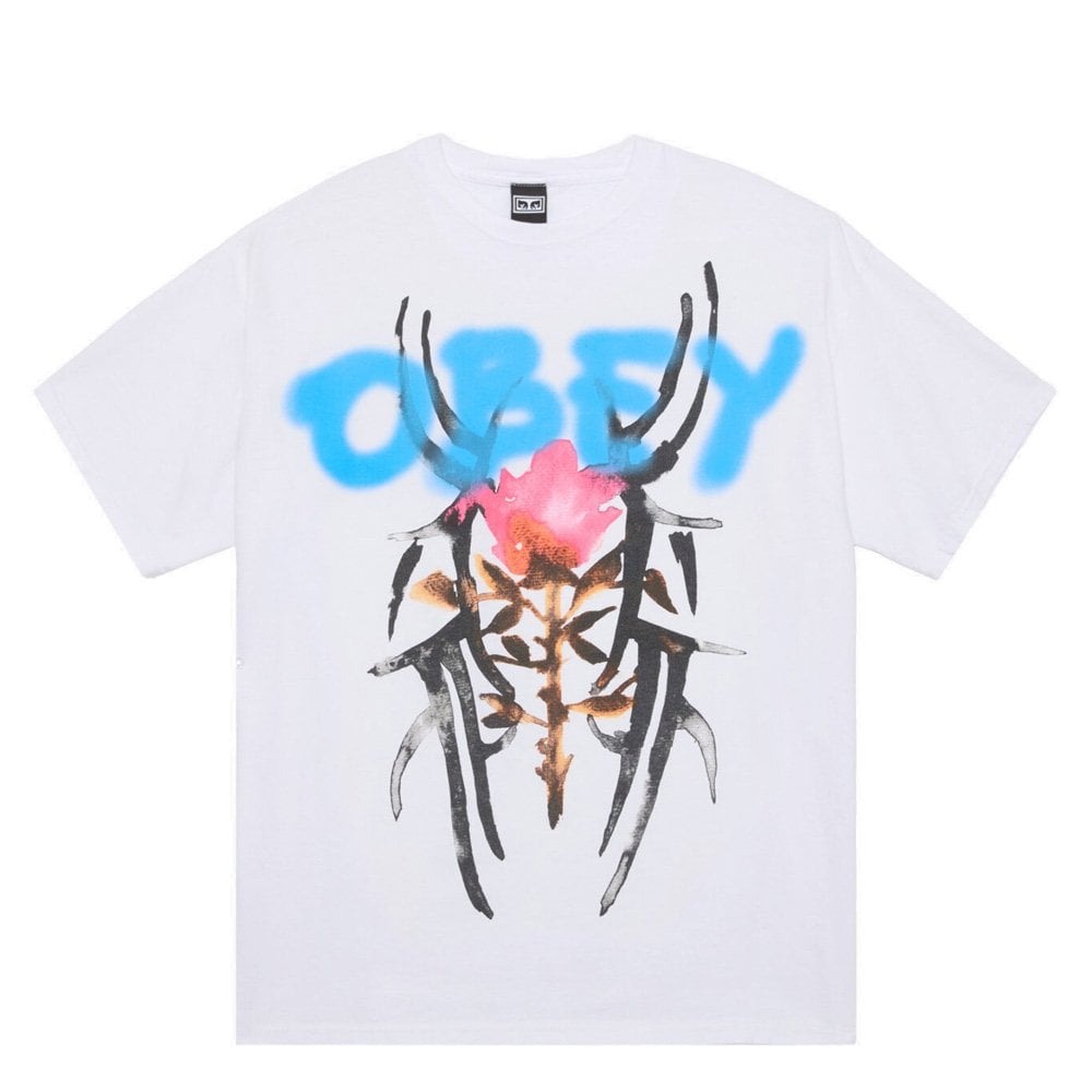 Rose Tribal Vintage T-Shirt - White