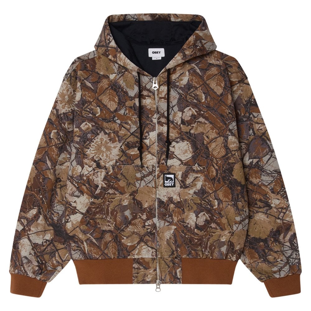 Glen Zip Up Jacket - Fence Camo