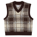Avon Plaid Vest - Vanilla