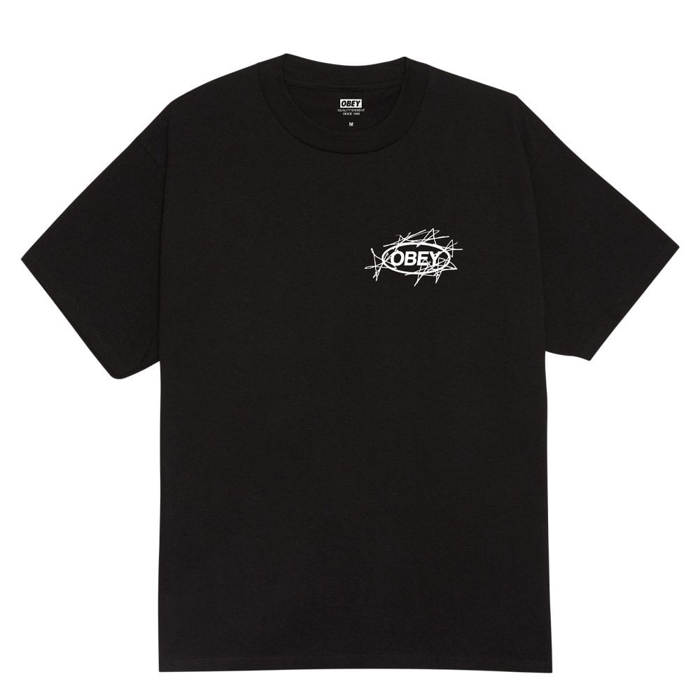 Scribble Stars T-Shirt  - Black