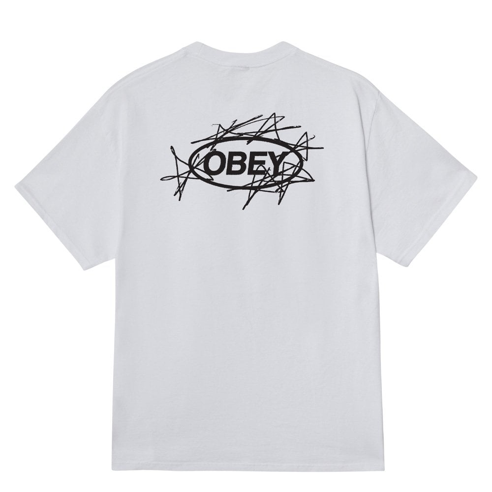 Scribble Stars T-Shirt  - White