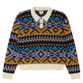 Geo Polo Sweater - Anthracite