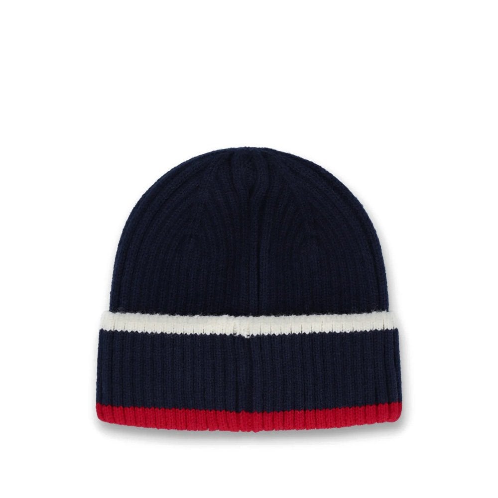 Ciro Ribbed Turn-Up Beanie - Fila Nvy/Grd