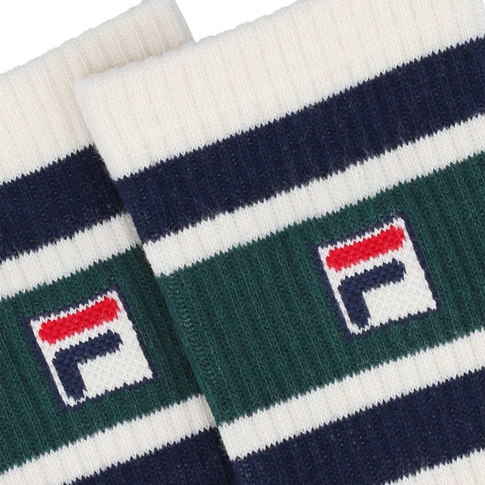 Vintage Russell Crew Socks 3 Pack - Grd/Nvy/Rain