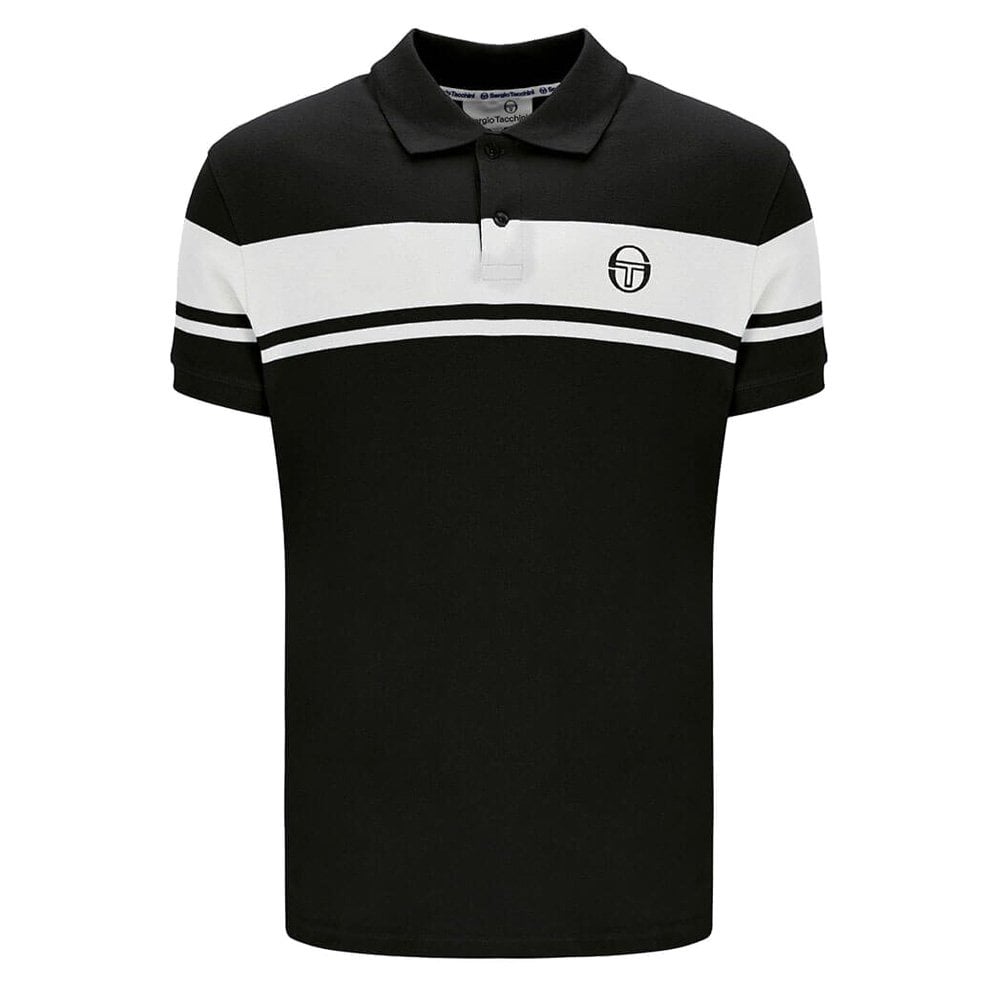 Young Line Polo Shirt - Black/White