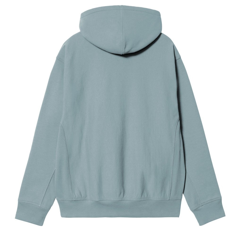 Hooded American Script Embroidery Sweatshirt - Citadel