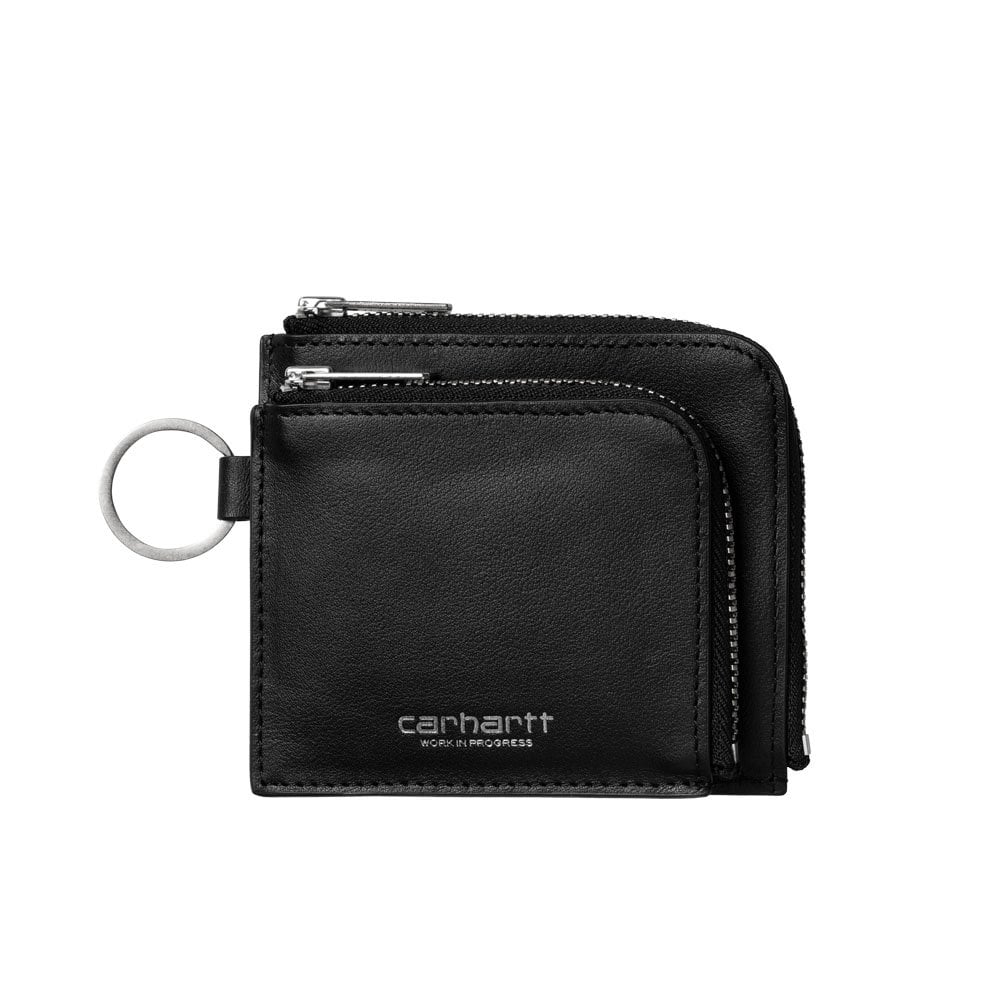 Double Vegas Zip Wallet - Black/Silver
