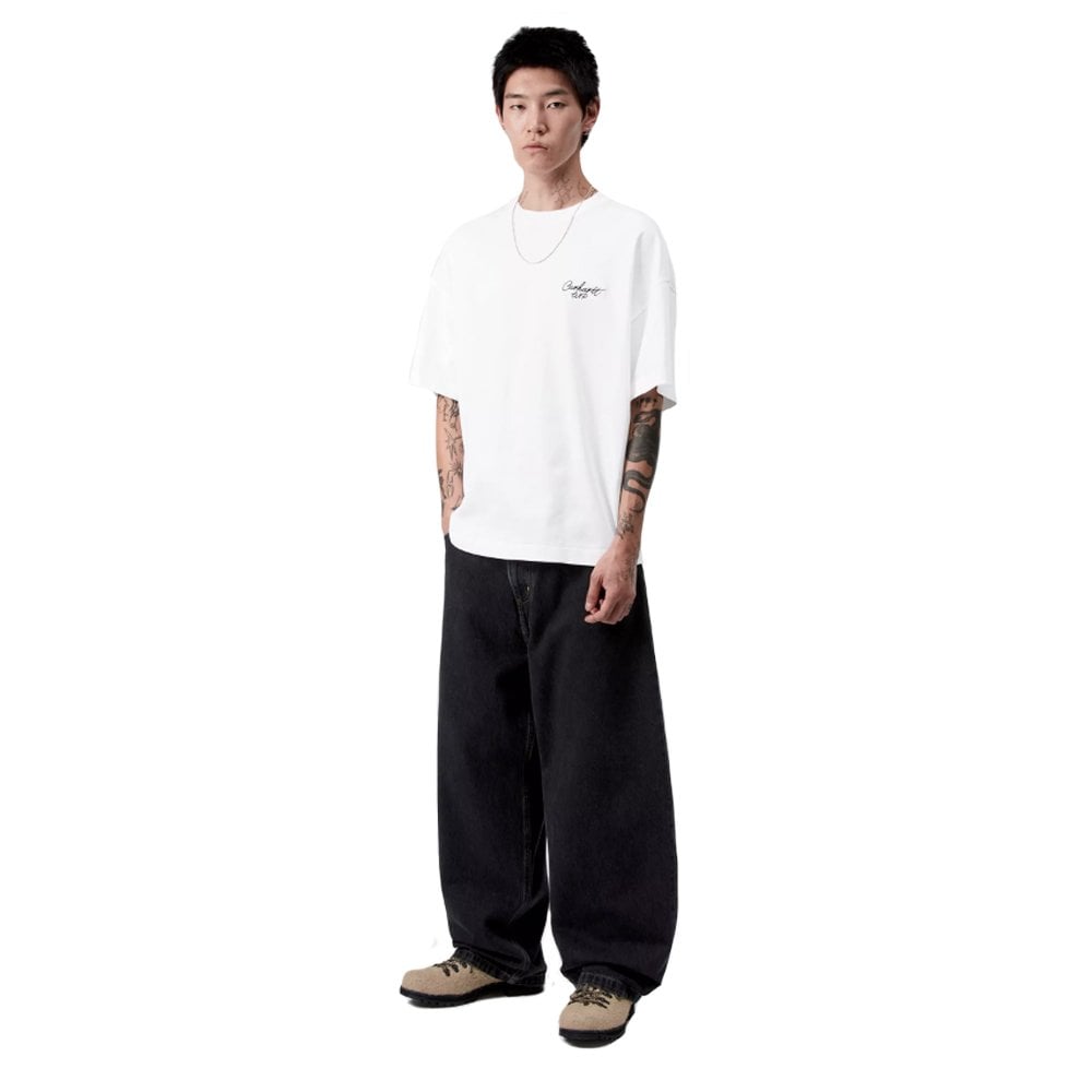 Signature Script T-Shirt - White/Black