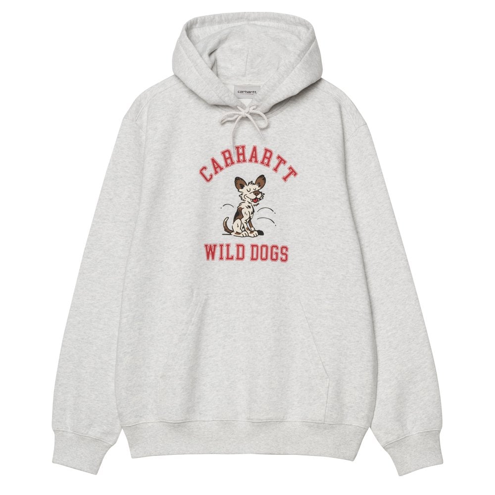 Hooded Wild Dog Sweatshirt - Ash Heather