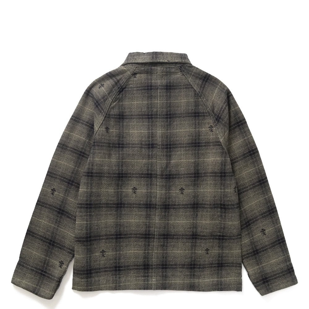 Thistle Plaid Front Of House Jacket - Olive