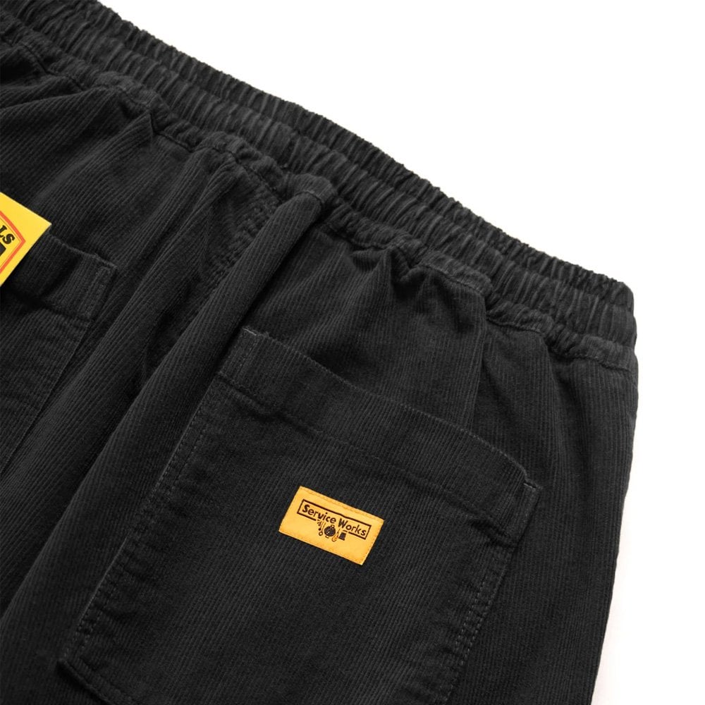 Corduroy Chef Pants - Black