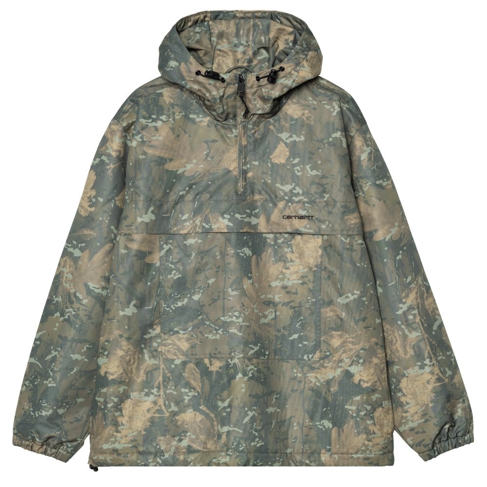 Windbreaker Pullover  - Camo C Green