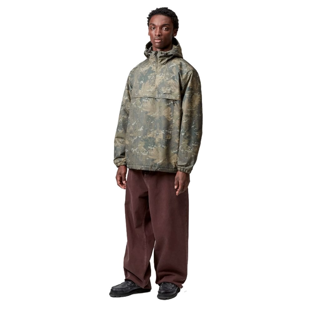 Windbreaker Pullover  - Camo C Green