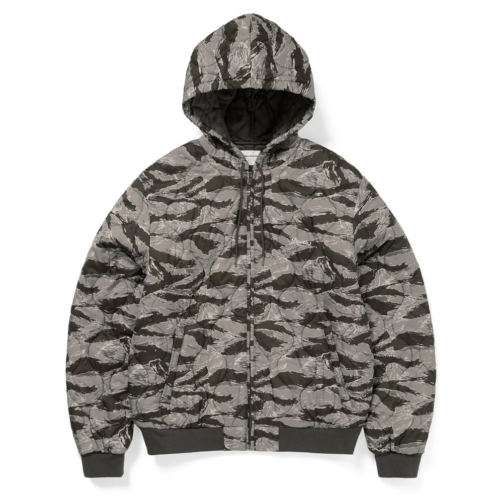 Quilted Hooded Jacket - Olive