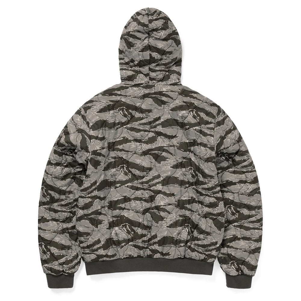 Quilted Hooded Jacket - Olive