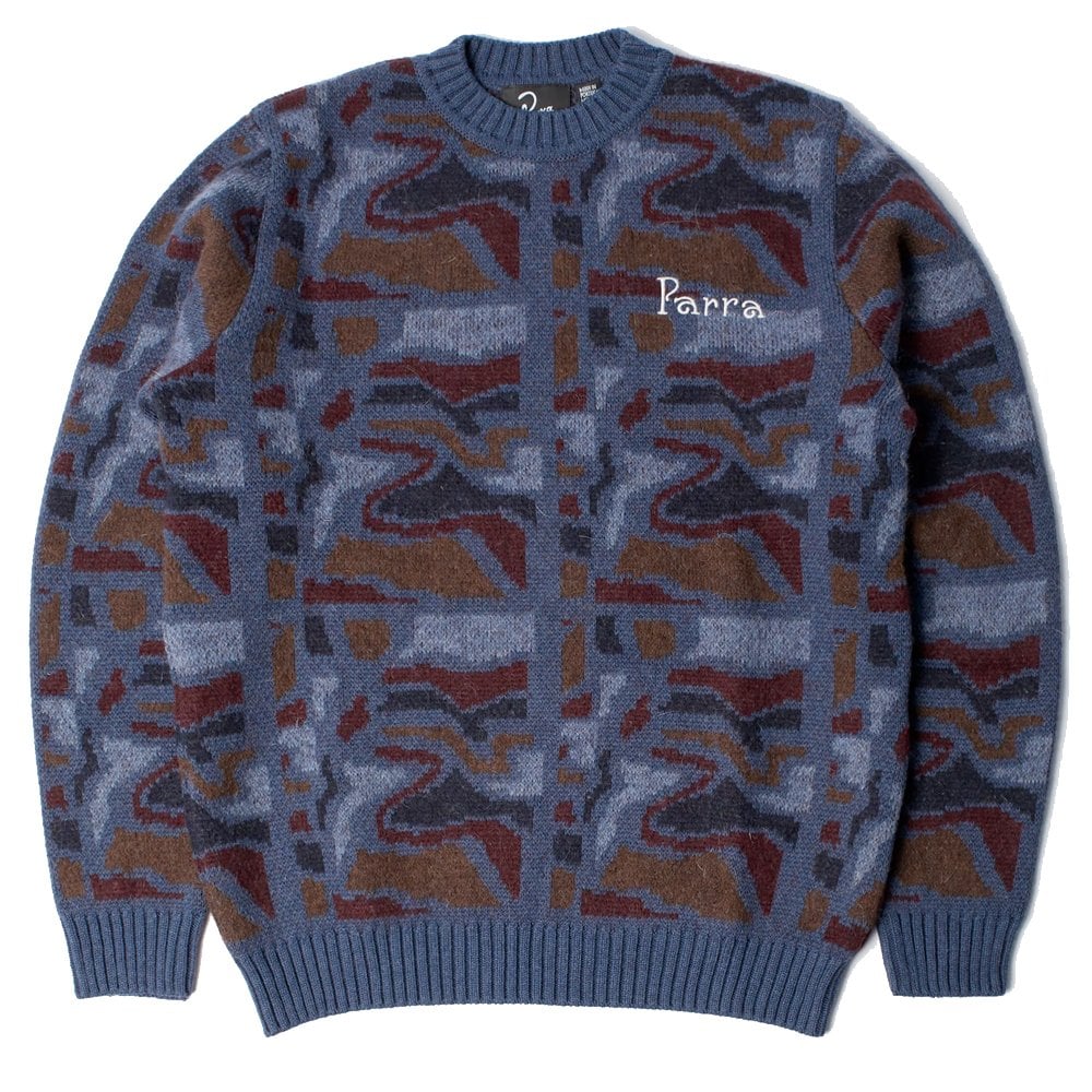 Repeat FTP Booster Knitted Pullover - Blue