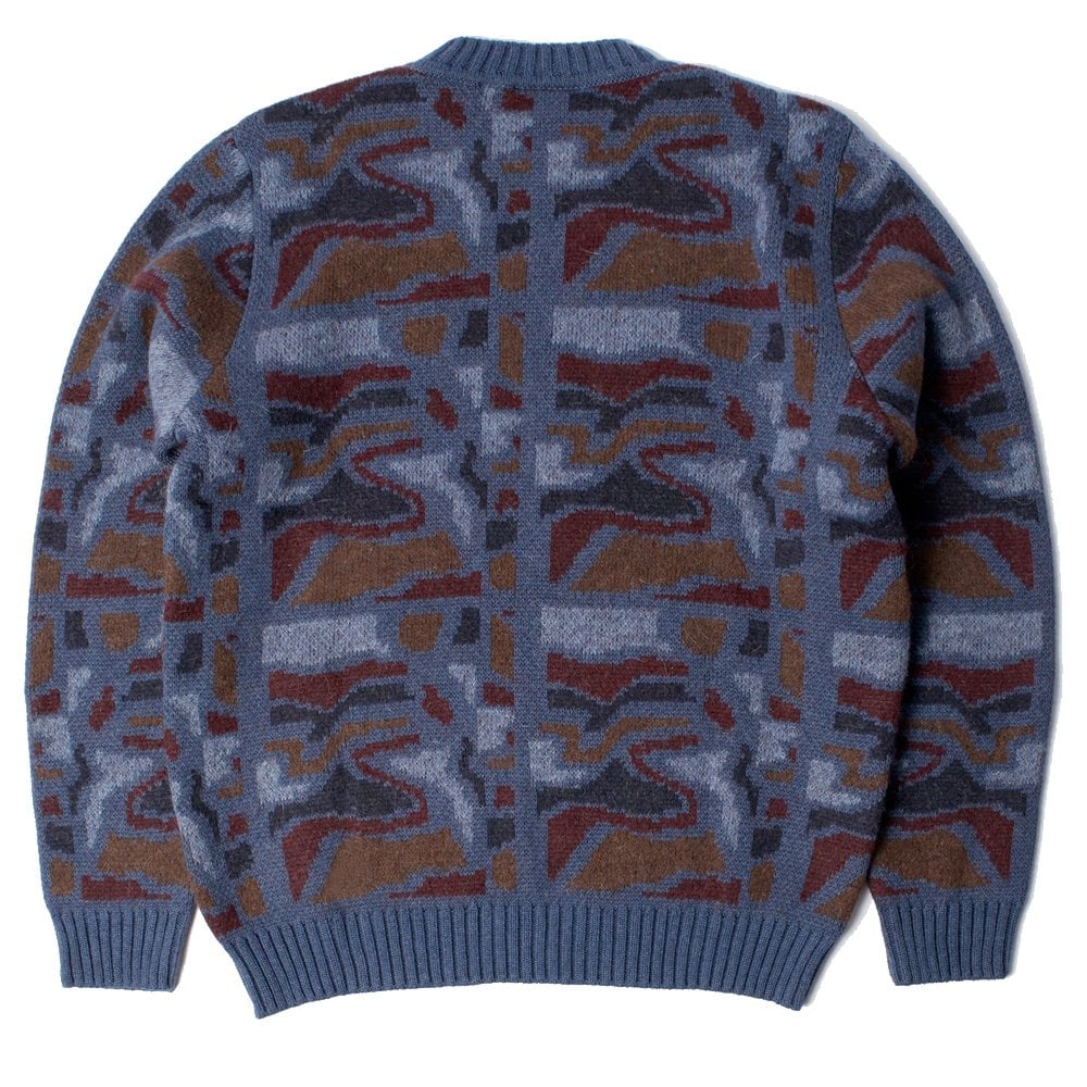 Repeat FTP Booster Knitted Pullover - Blue