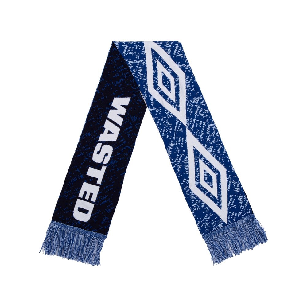 x Umbro Trompe L'Oeil Scarf - Blue/White
