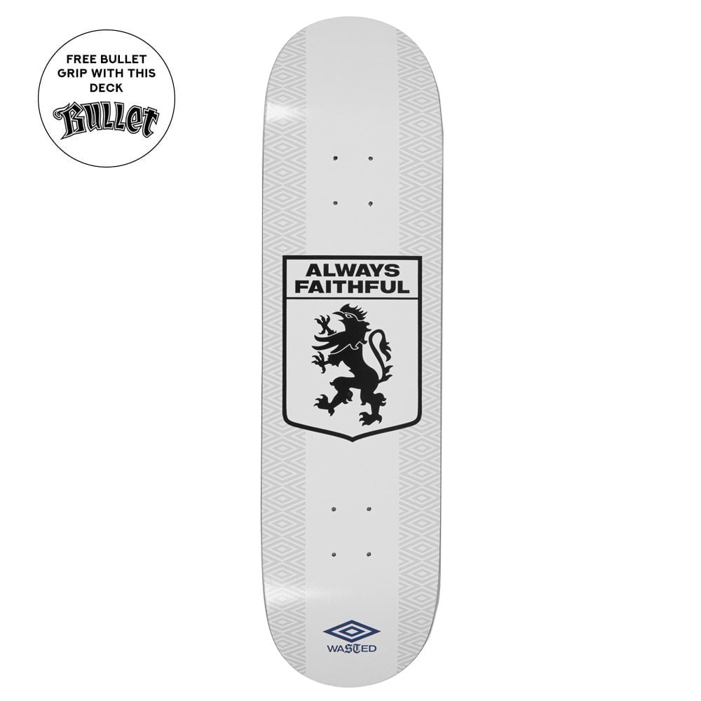 x Umbro Skateboard Deck - White