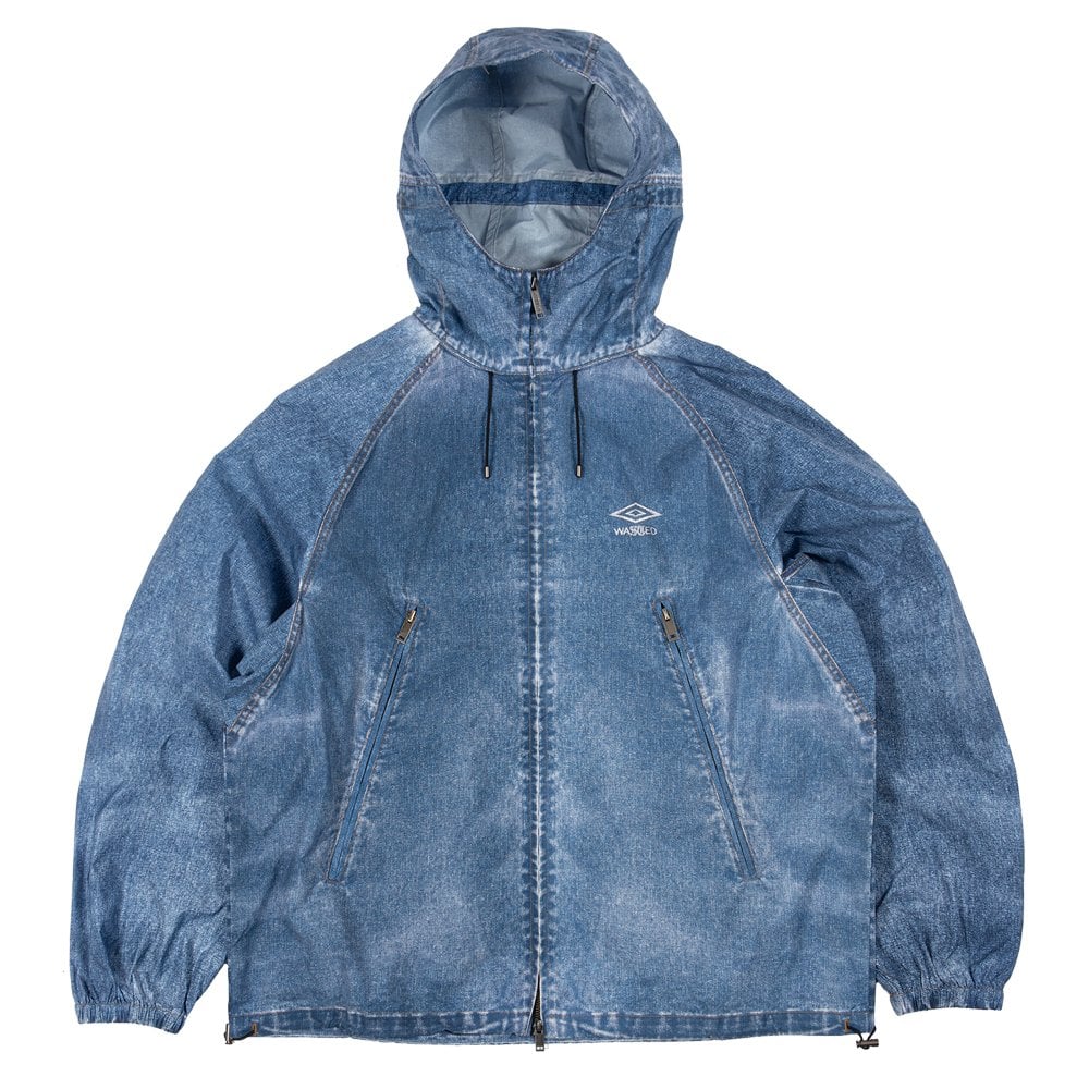 x Umbro Trompe L'Oeil Windbreaker - Washed Blue