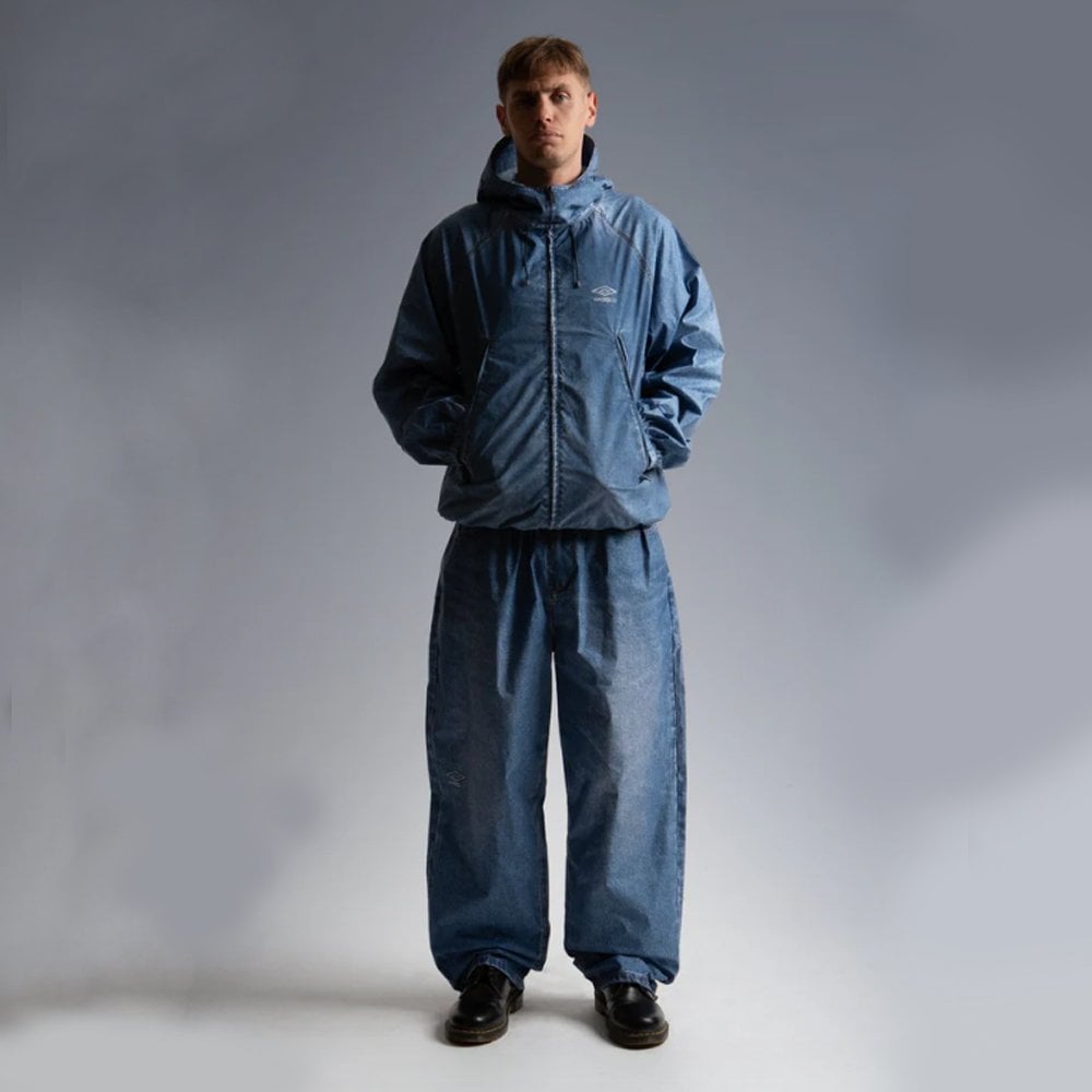 x Umbro Trompe L'Oeil Windbreaker - Washed Blue