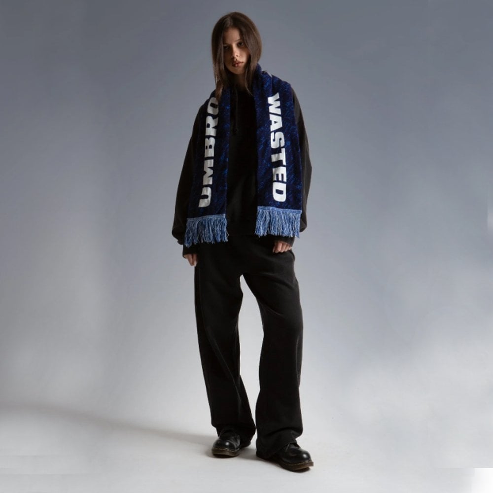 x Umbro Trompe L'Oeil Scarf - Blue/White