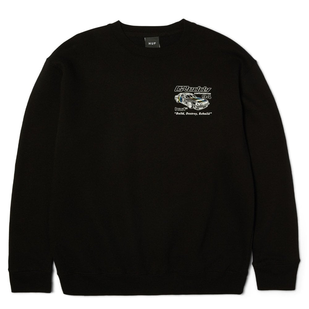 x GReddy Retro Mod Crewneck Sweatshirt - Black