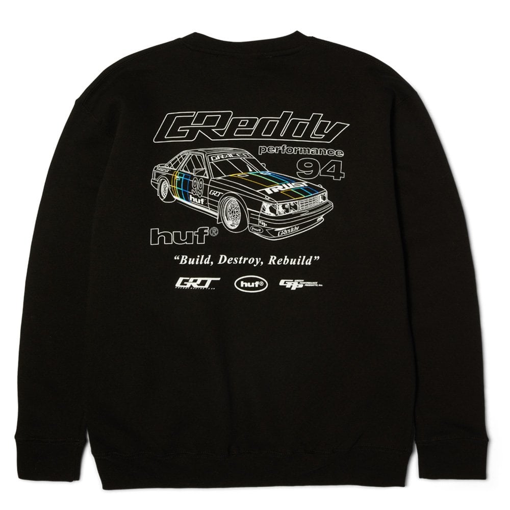 x GReddy Retro Mod Crewneck Sweatshirt - Black