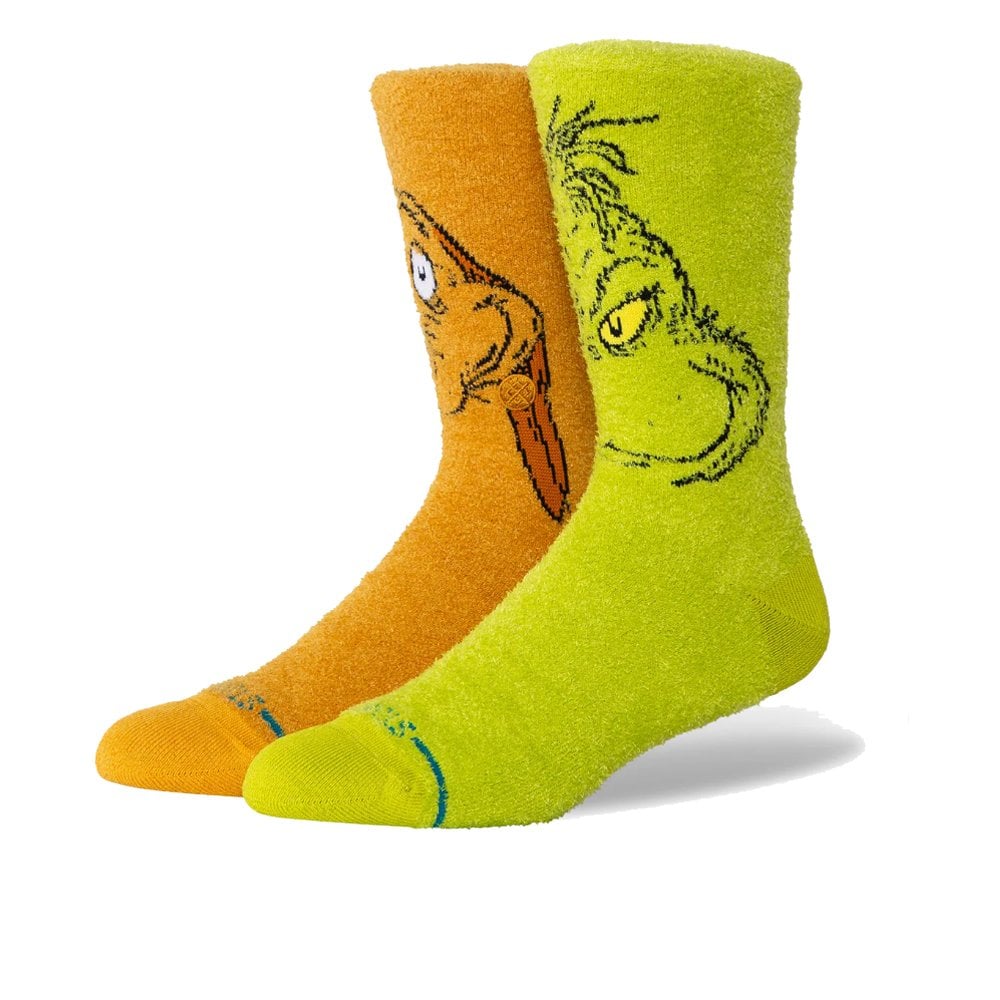 Grinch And Max Crew Sock  - Green