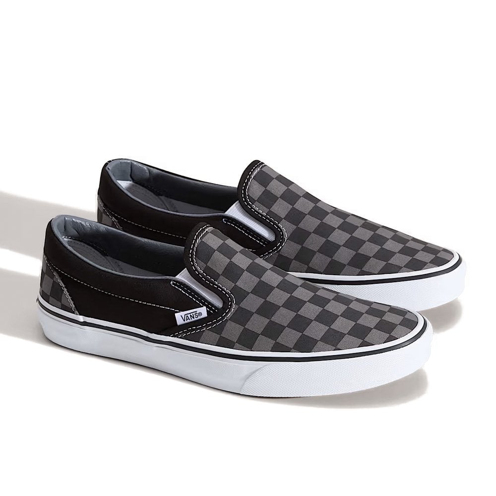 Checkerboard Classic Slip-On - Black/Pewter