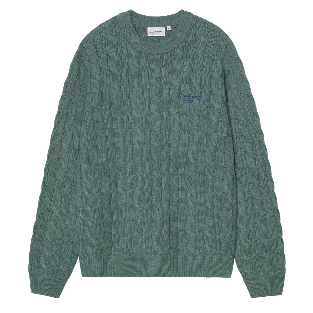 Signature Knitted Sweatshirt - Silver Pine