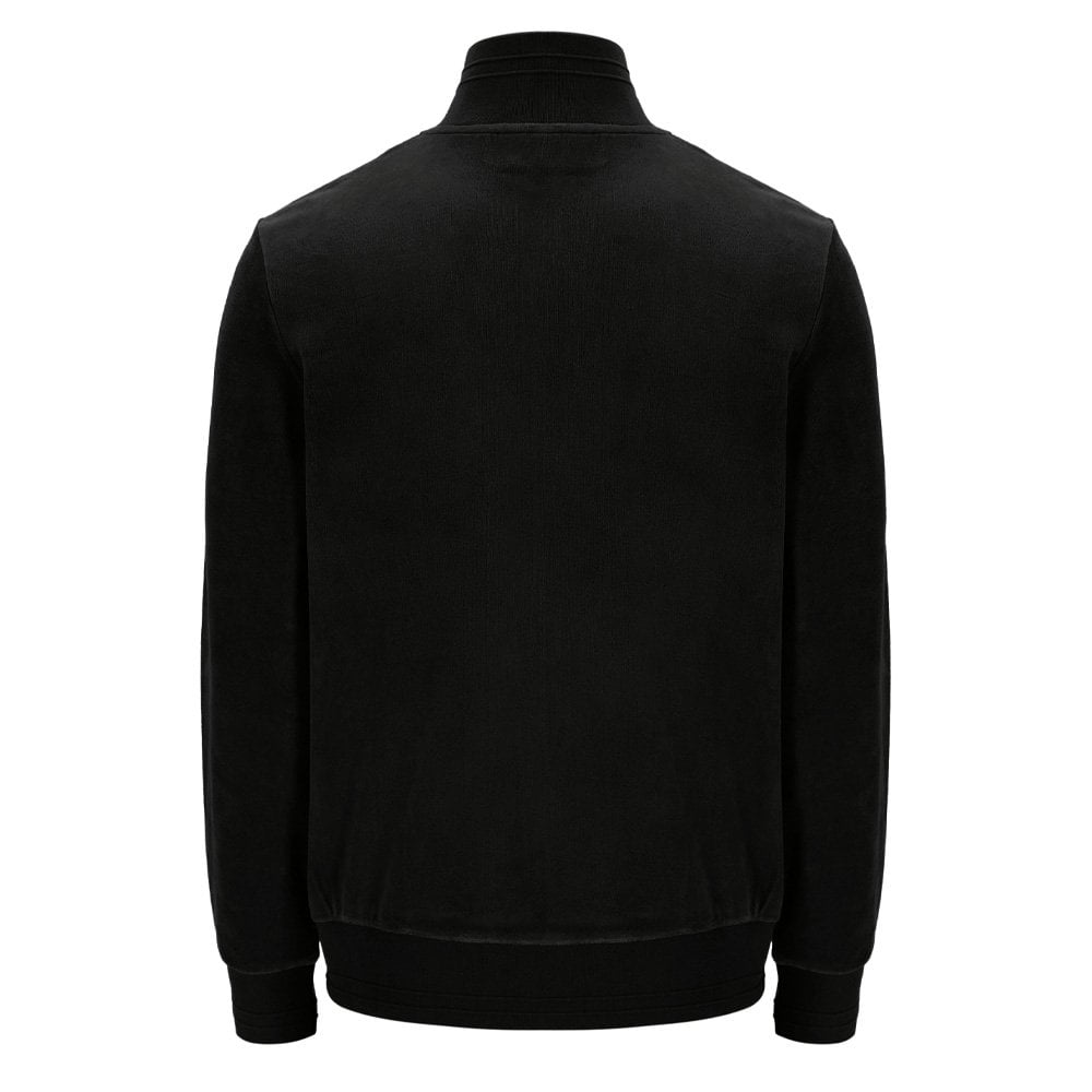 Nero Velour Track Top - Black