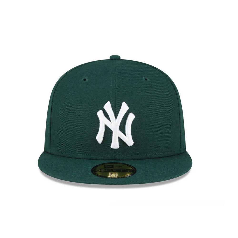 New York Yankees 59FIFTY Dark Green Fitted Cap - Dk Green/Wht