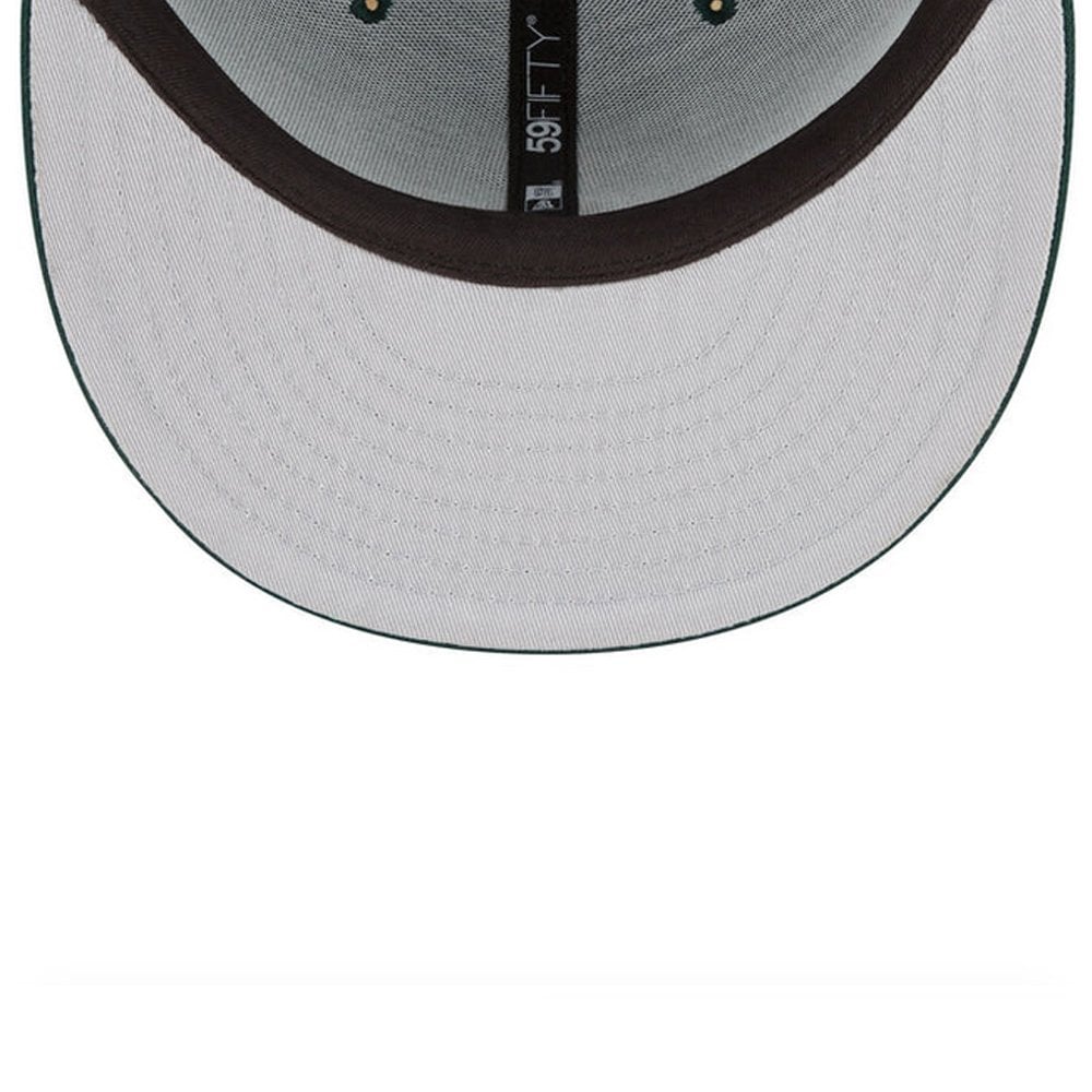 New York Yankees 59FIFTY Dark Green Fitted Cap - Dk Green/Wht