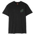 Wired Flame Dot Chest T-Shirt - Black