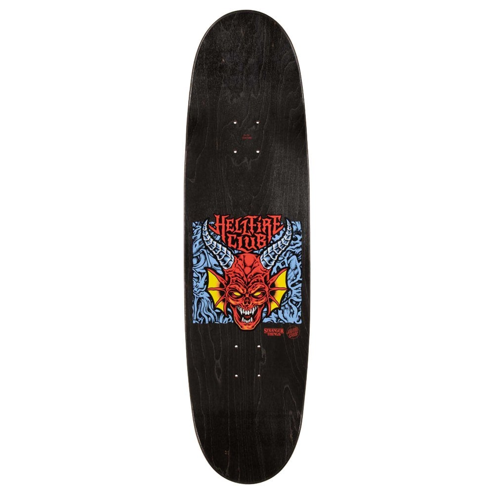 x Stranger Things Hellfire Flame Skateboard Deck - Black/Red
