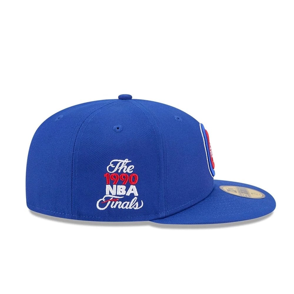 Detroit Pistons NBA Hardwood Classic Blue 59FIFTY Fitted Cap - Royal Blue