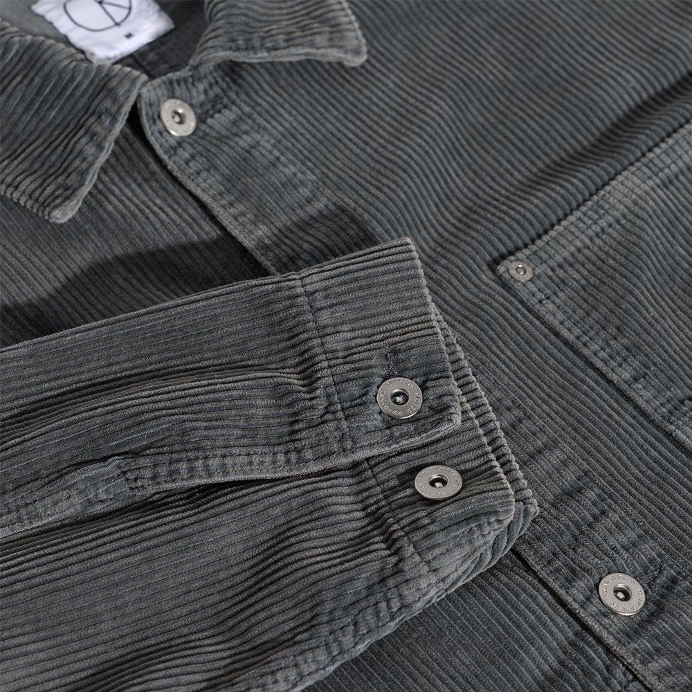 Ezra Overdyed Cord Jacket - Blueish Grey