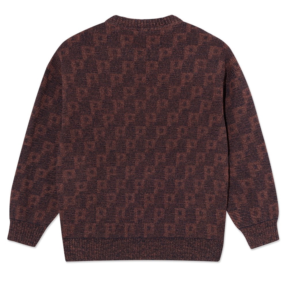 George Sweater P Pattern - P Navy/Orang