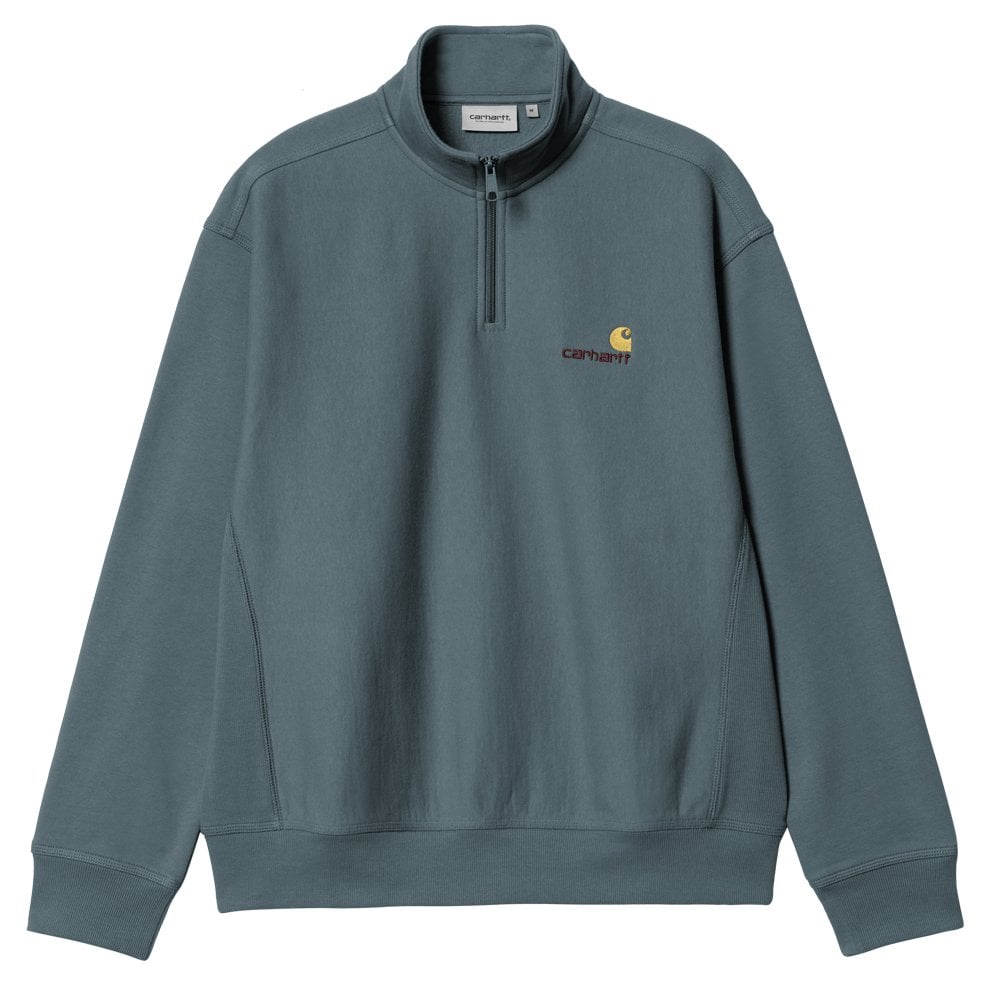 American Half Zip Sweatshirt - Office Blue